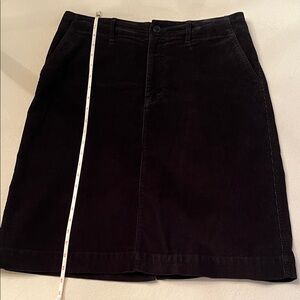 Eddie Bauer Black Corduroy Pencil Skirt